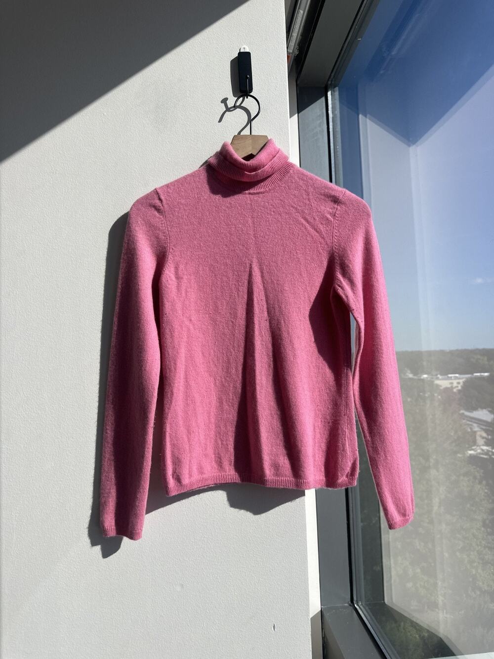 Charter Club 100% Cashmere Pink Turtleneck Sweater Sz S